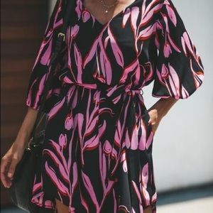 Vici Tulip Petal Pocketed Shift Dress